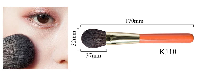 Professional Handmade Makeup Brushes Set Soft Blue Squirrel Goat Hair Face Powder Contour Eye Shadow Brush Make Up Brush Kit