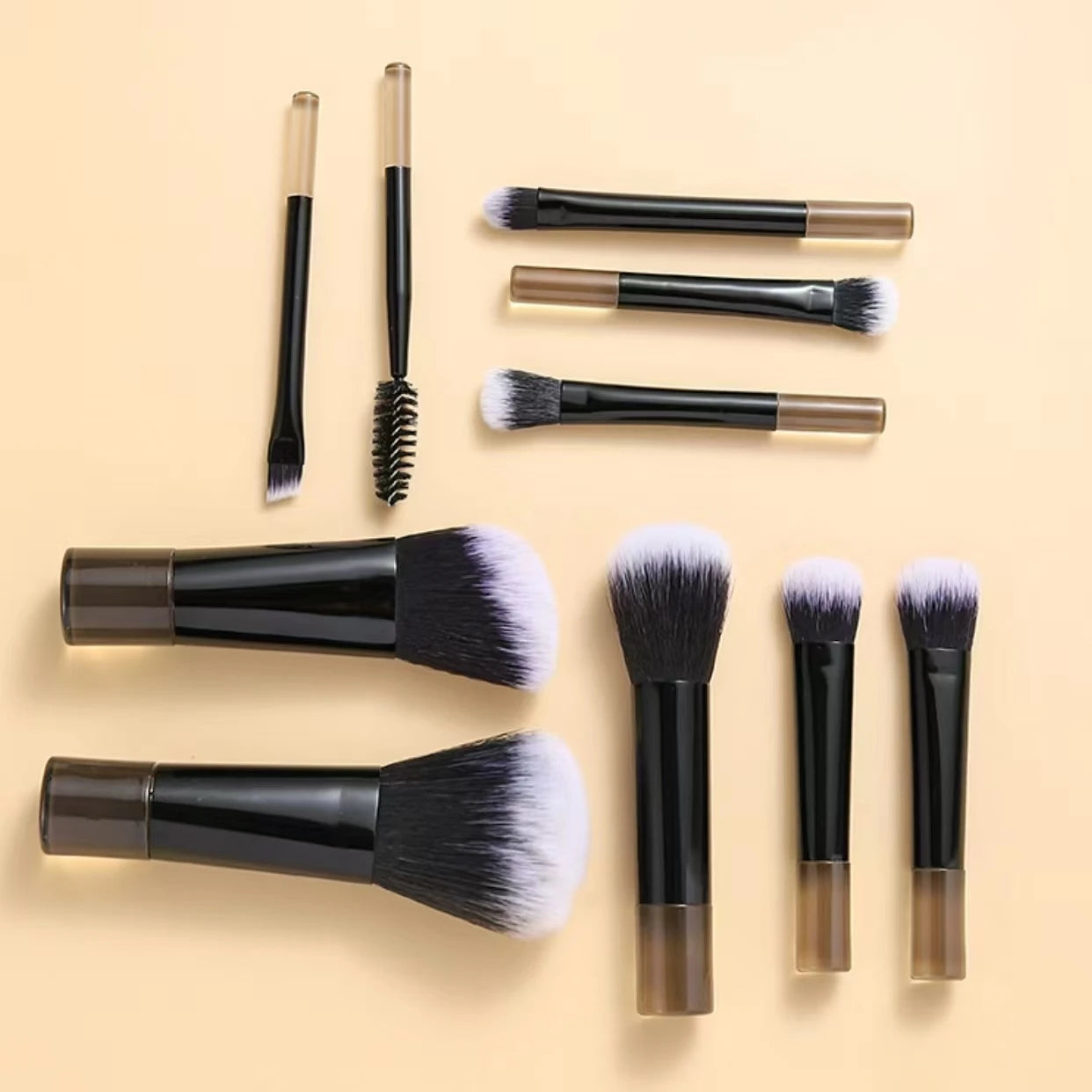 10-Piece Mini Makeup Brush Set, Available in Multiple Colors