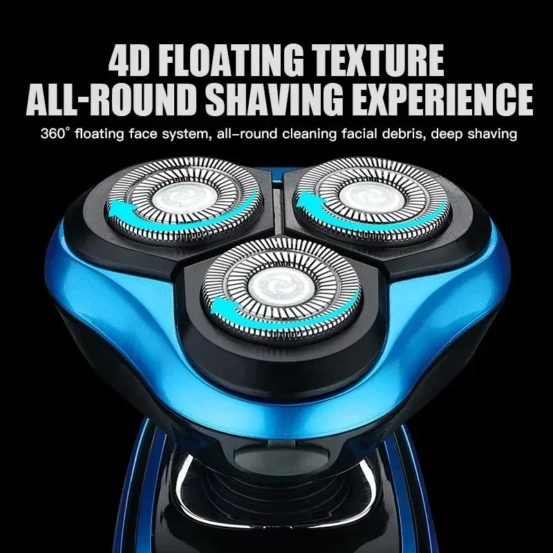 Electric multifunctional three-in-one shaver