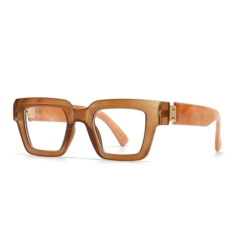 Square Candy Color Clear Gradient Eyewear