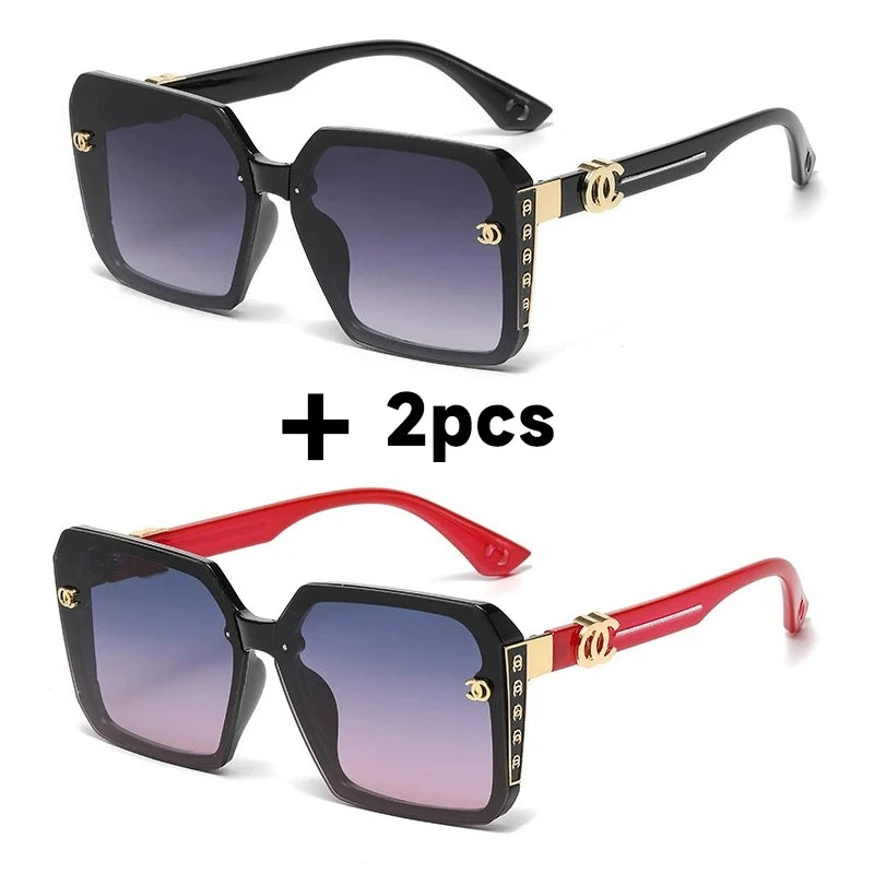 Vintage Square UV400 Sun Glasses