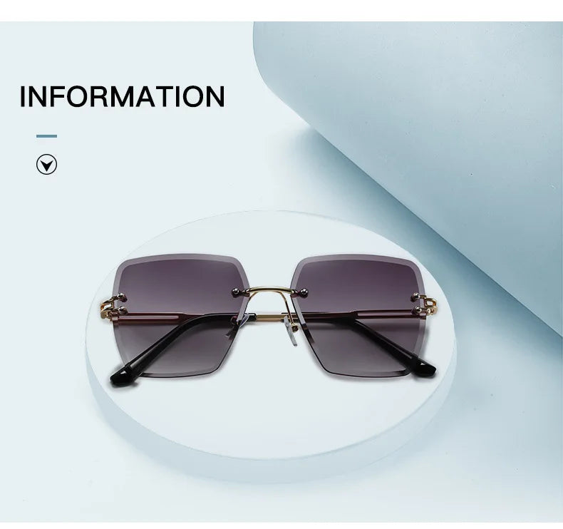 Rimless Luxury Vintage Summer Style