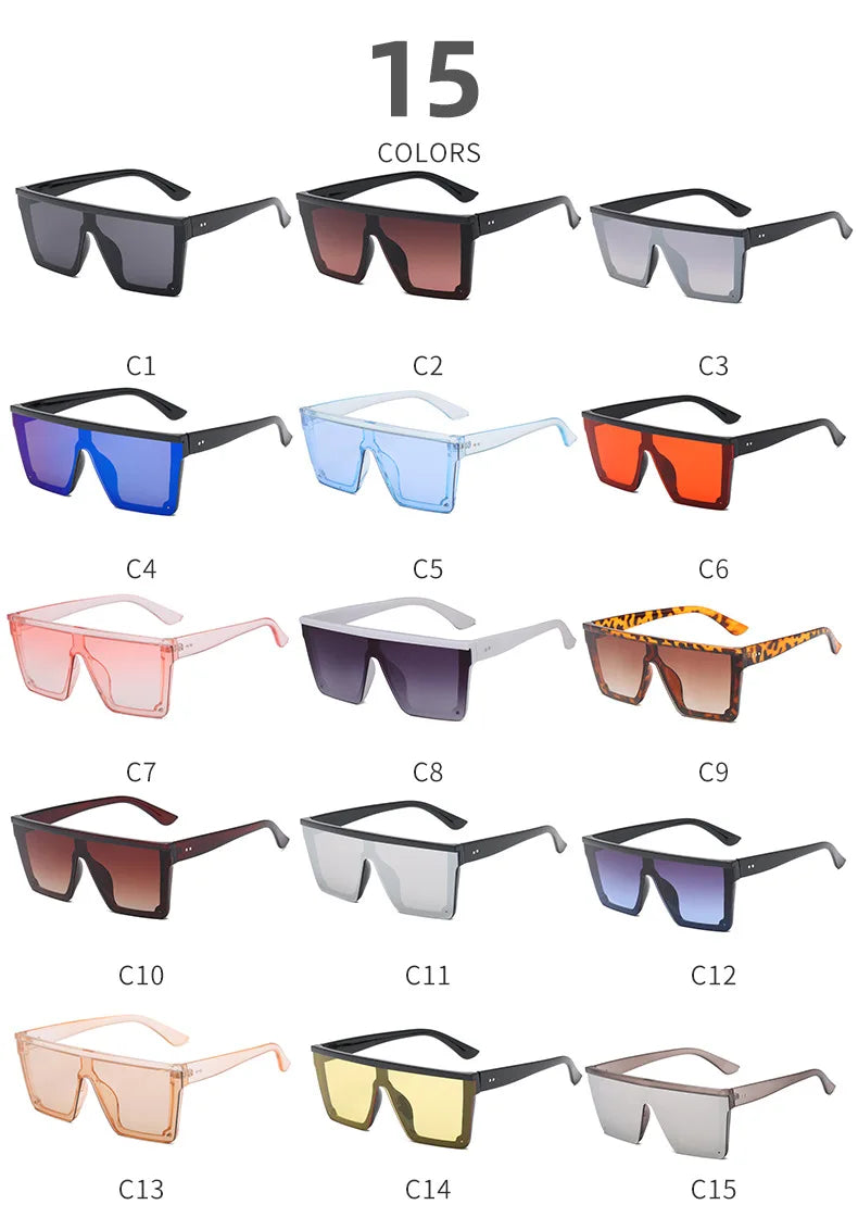 Punk Trendy Square Shade Eyewear UV400