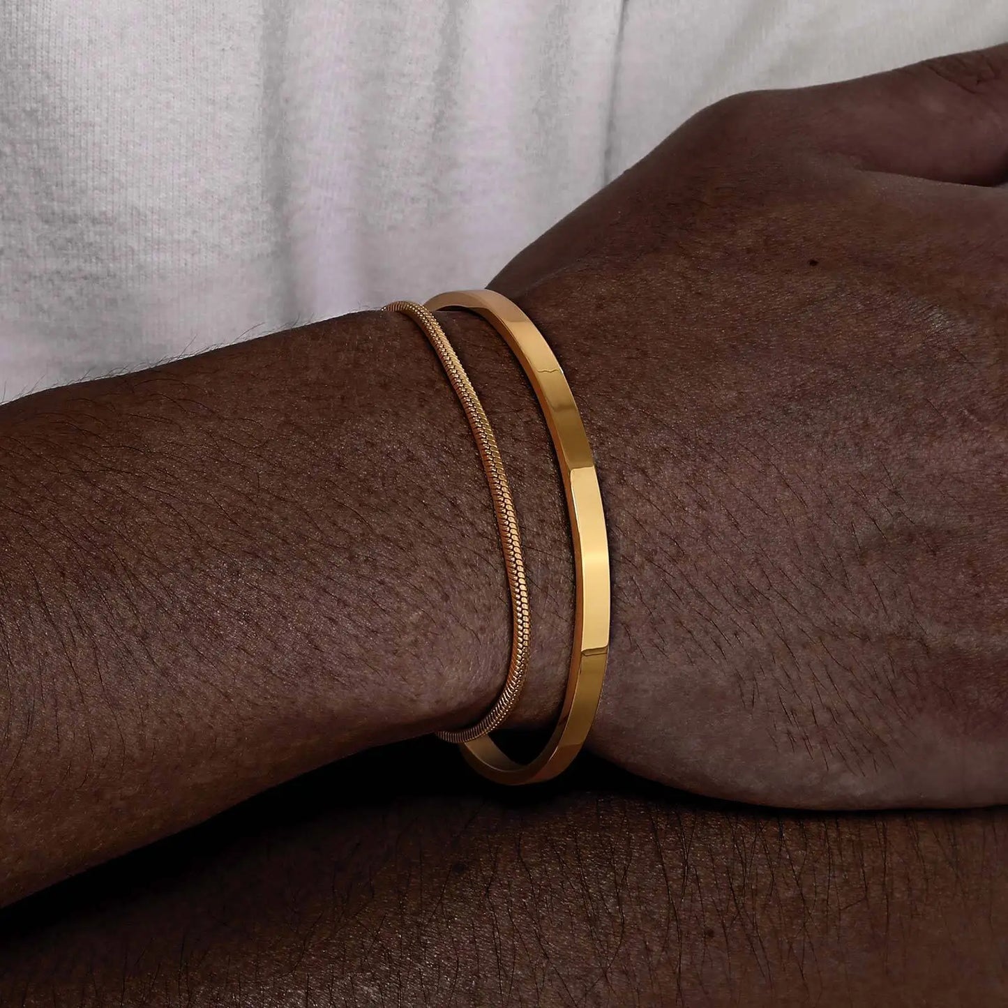 Stacked Open Cuff Bangle Jewelry