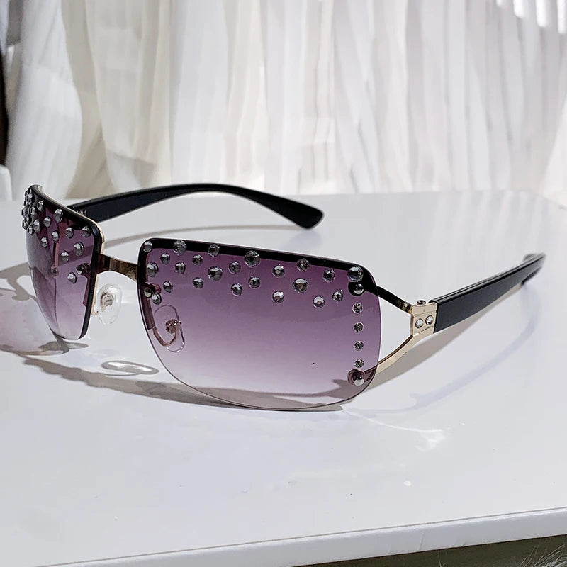 Handmade Diamond Frameless Sunglasses