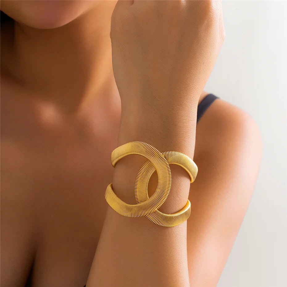Exaggerated Twisted Arm Bracelet