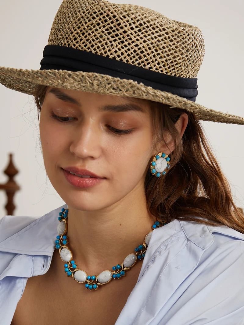 Natural Stone Turquoise Necklaces