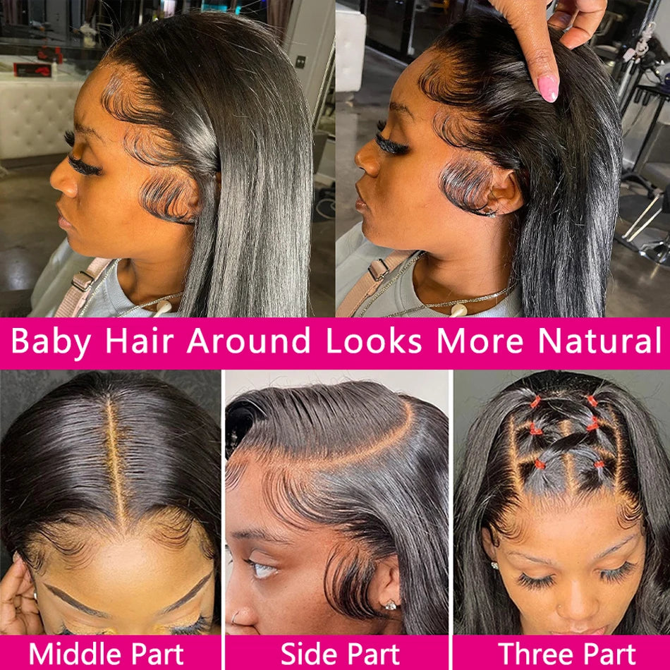 13x6 Straight Lace Front Malaysian Human Hair