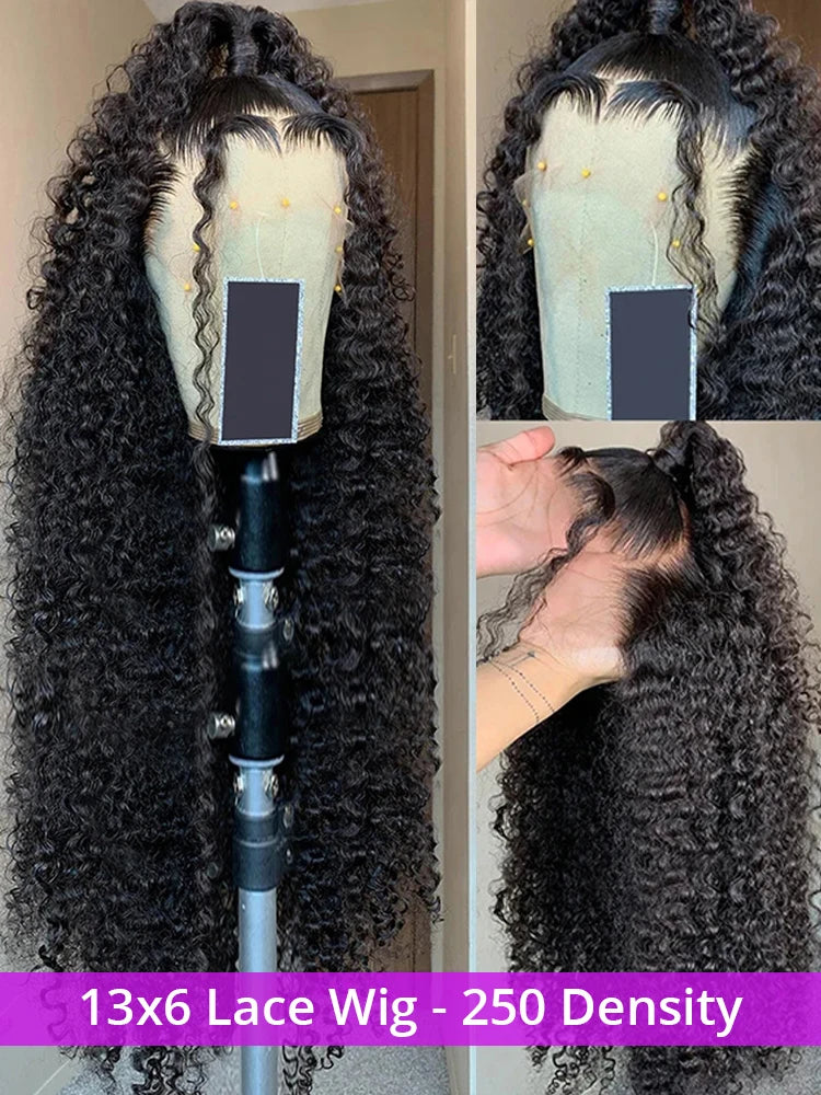 250% Wave Curly 13x4 Lace Front