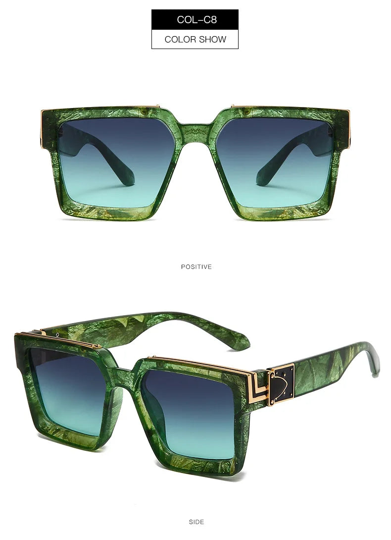Classic Luxury Square Sunglasses