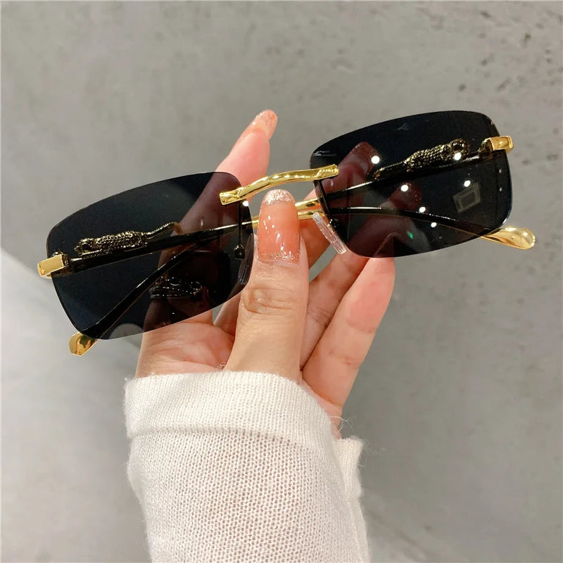 Luxury Golden Leopard Frame Sunglasses | UV400