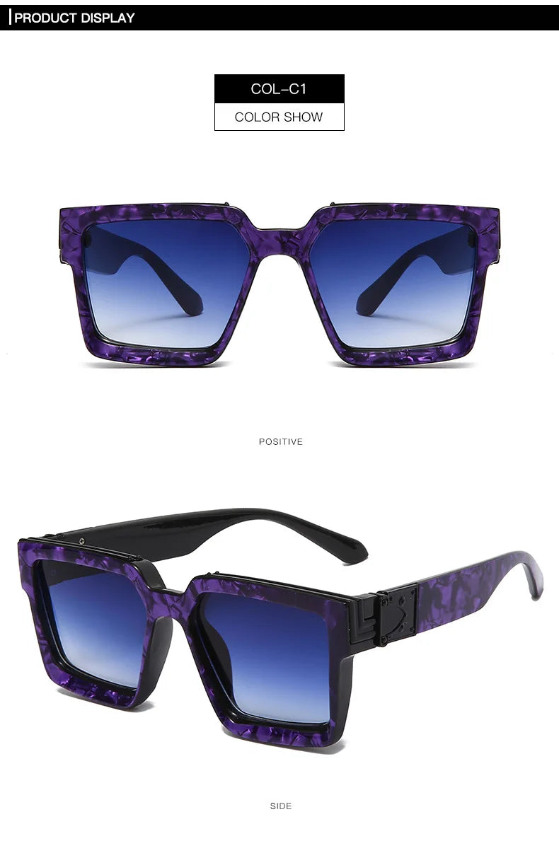 Classic Luxury Square Sunglasses