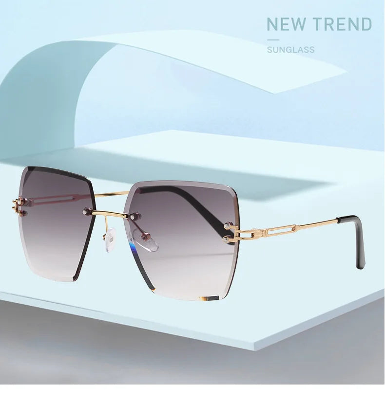 Rimless Luxury Vintage Summer Style