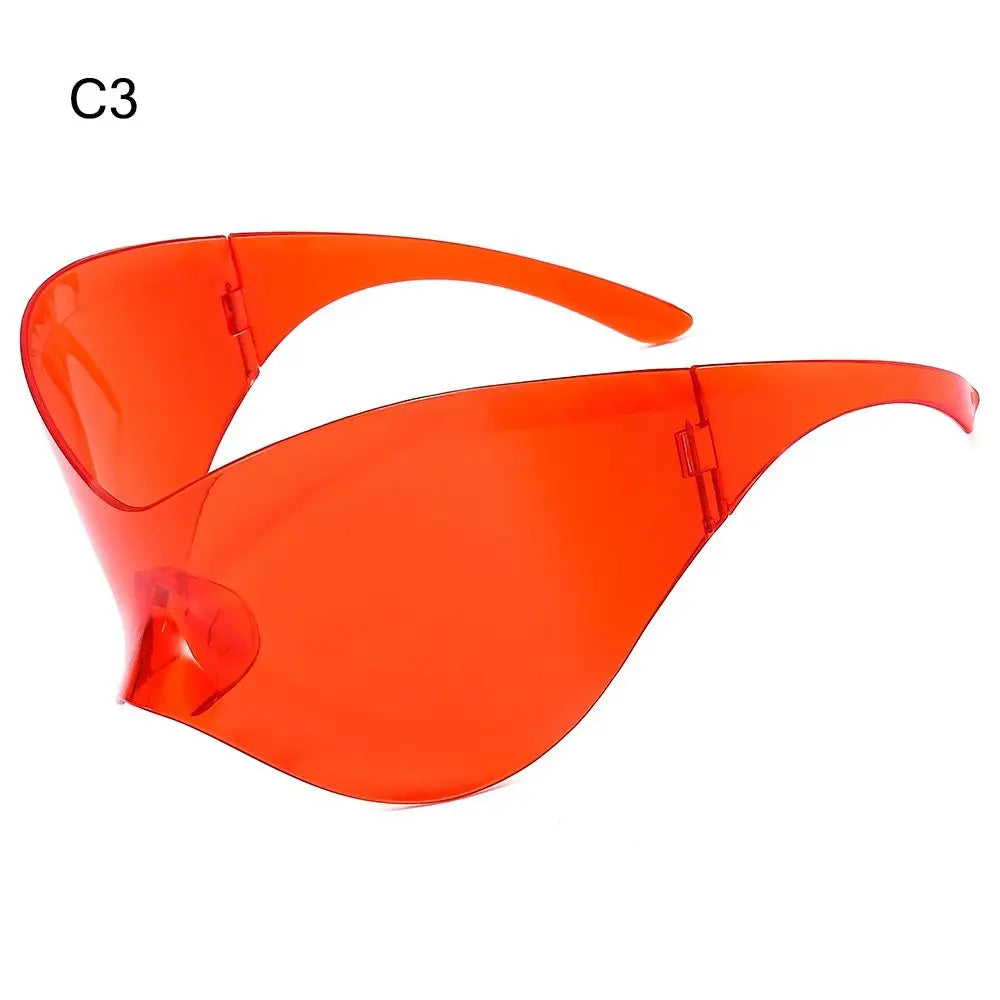 Futuristic Wrap Chic Rimless Shades