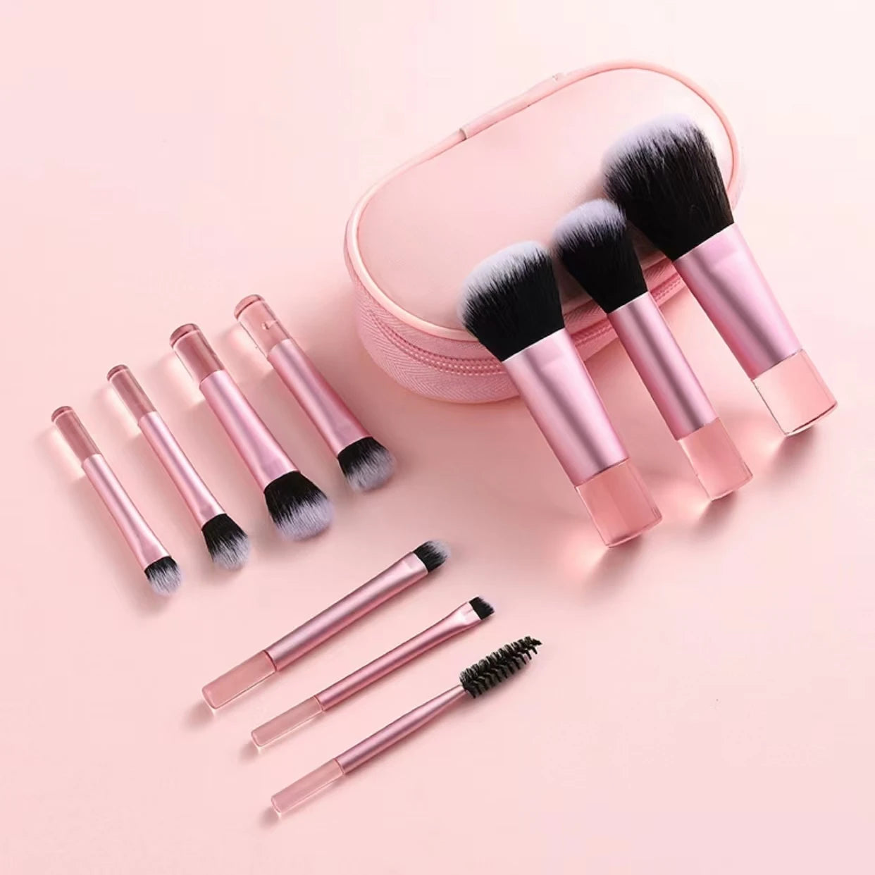 10-Piece Mini Makeup Brush Set, Available in Multiple Colors
