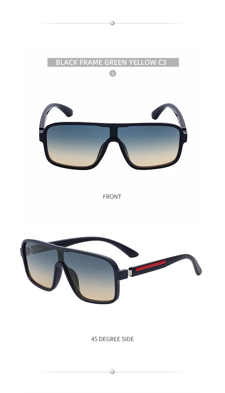 Oversized Polarized Square Shades