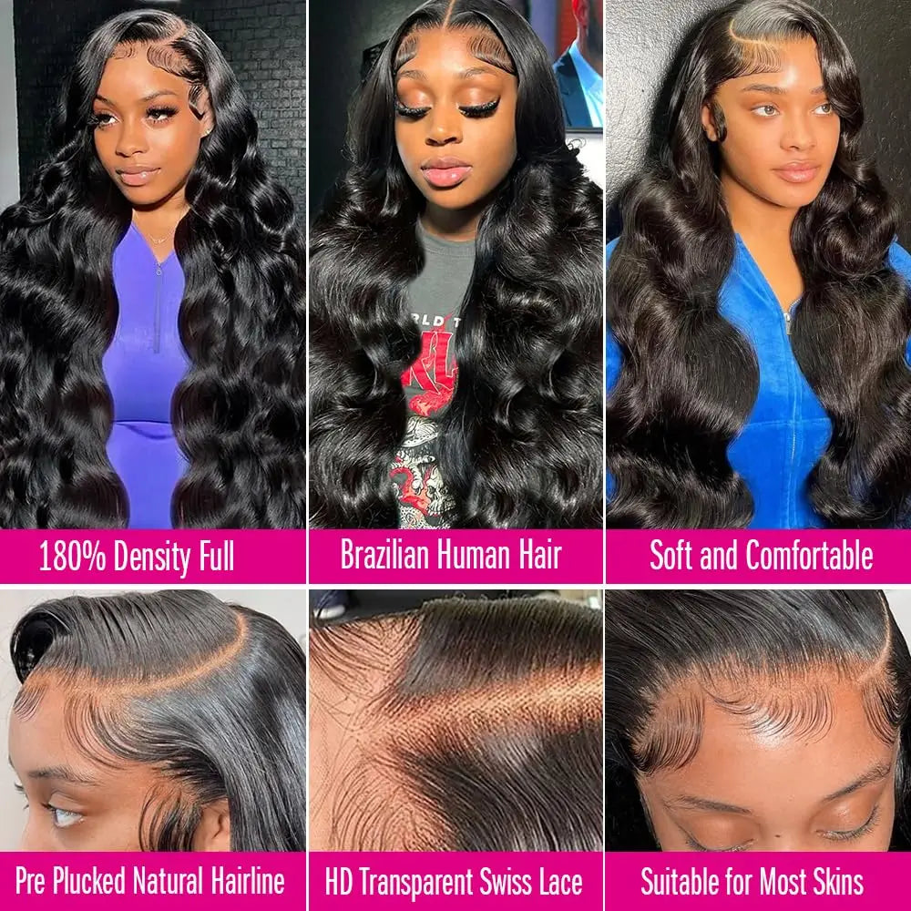 Brazilian 13x6 Human Transparent Lace | 40Inch Loose Wave