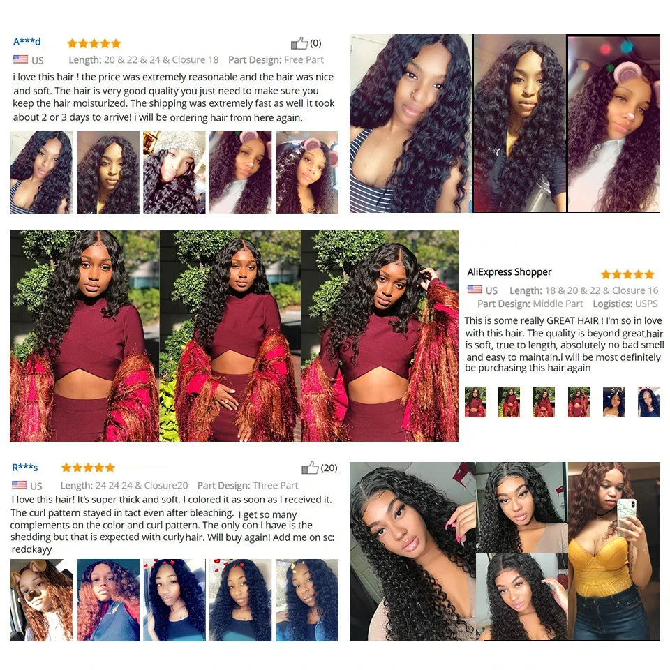 100% Remy Human Hair Extensions 1/3/4pcs/lot