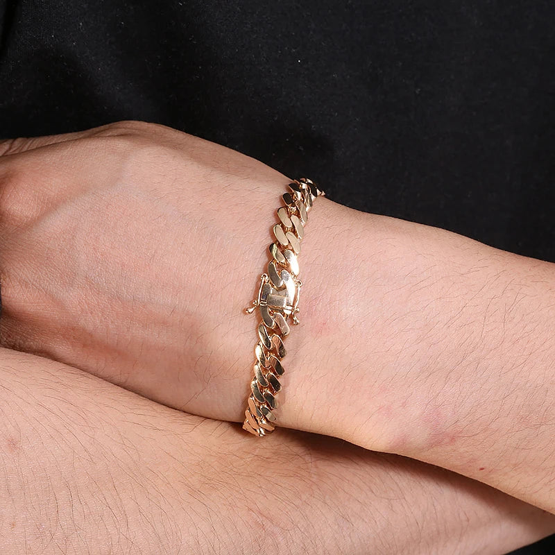 Miami Cuban 14K Gold - Jewelry Gift