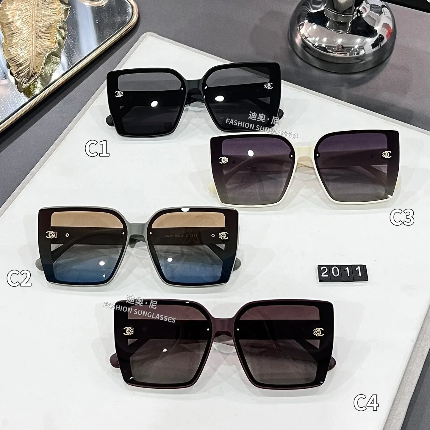 Polarized Square Oversized Sunglasses