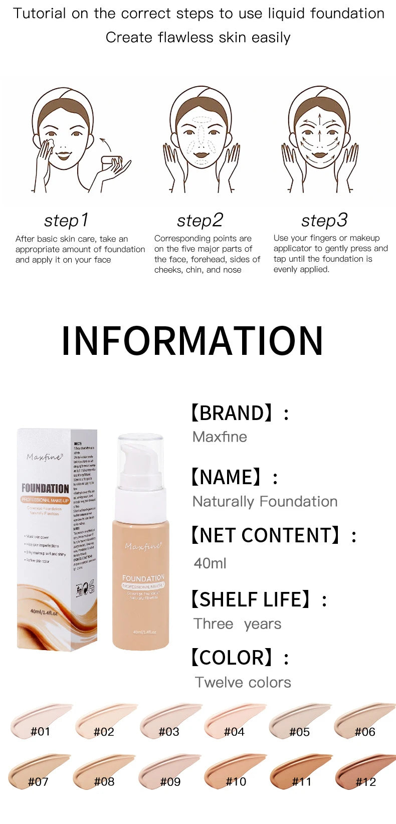 Liquid Foundation Effective | Concealer Waterproof Sweat-resistant