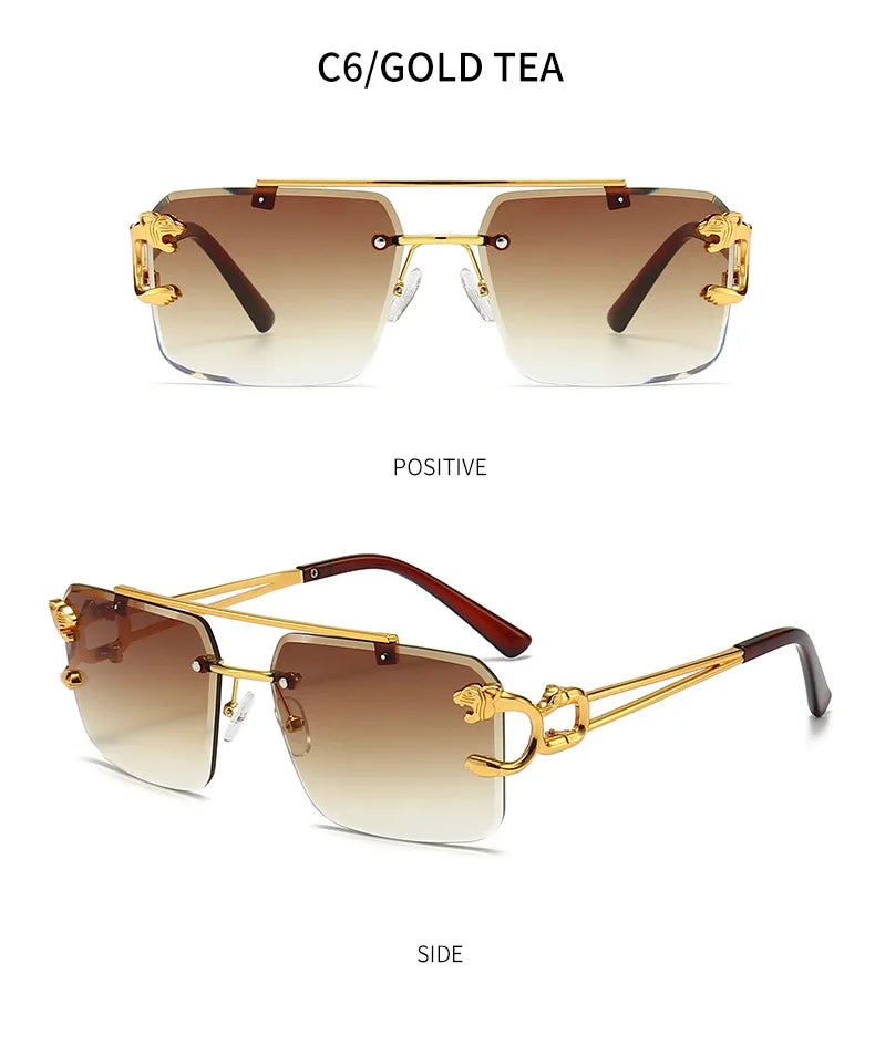 Double Bridge Gradient UV400 Sunglasses