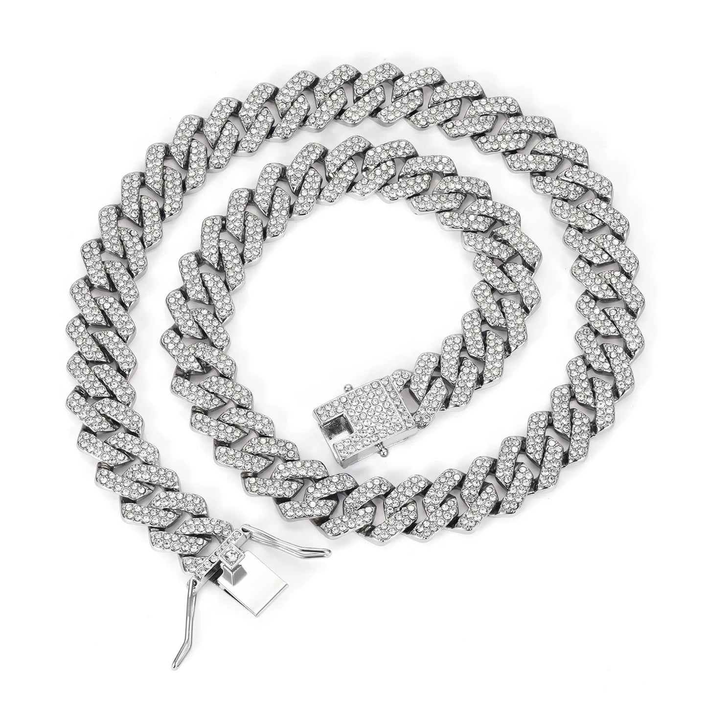 Hip Hop Shiny Cuban Link | Rhinestone Iced Out