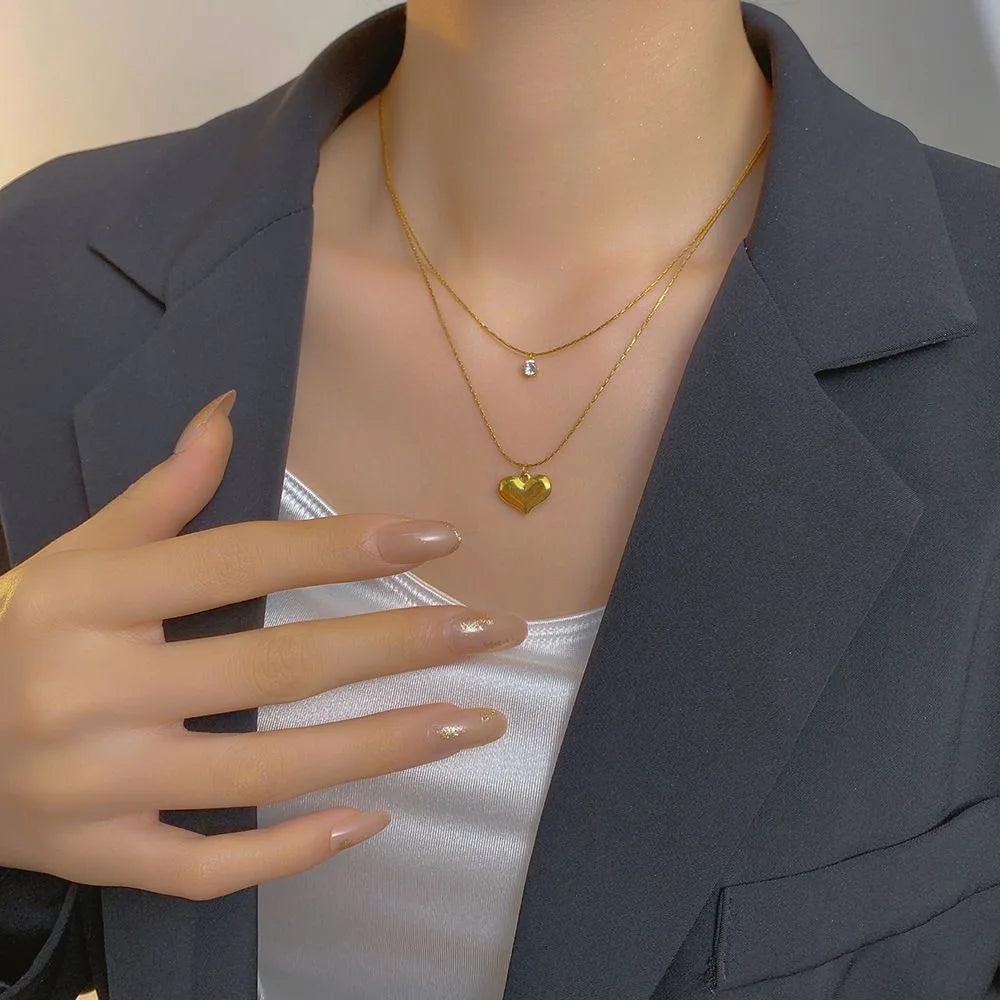 Double Layer  Exquisite Pendant