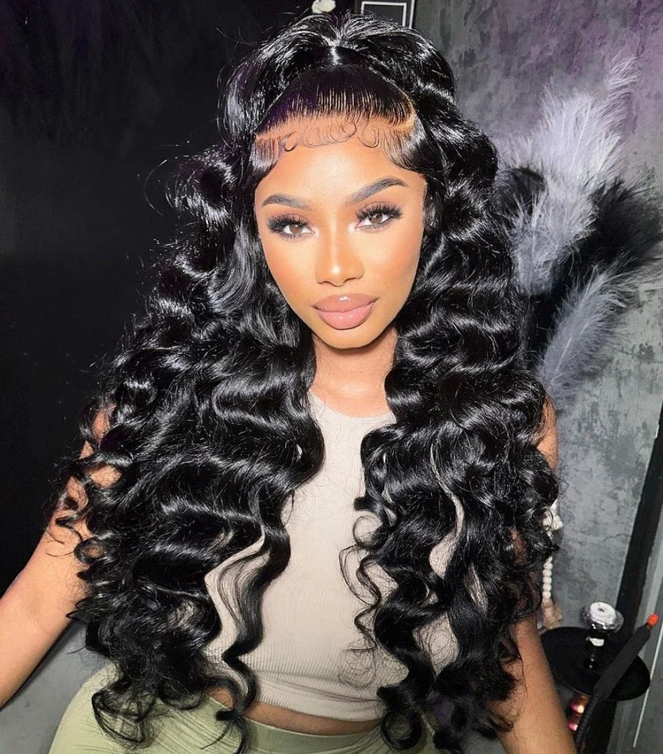 13x6 Loose Lace Front Human Hair Wigs | 250% Transparent 30, 40 Inch