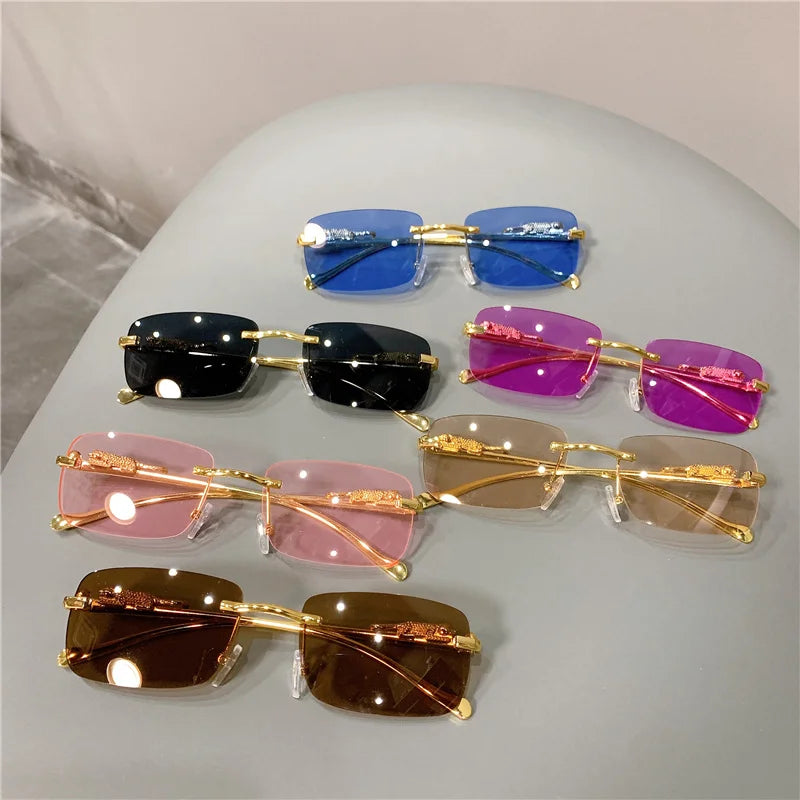 Luxury Golden Leopard Frame Sunglasses | UV400