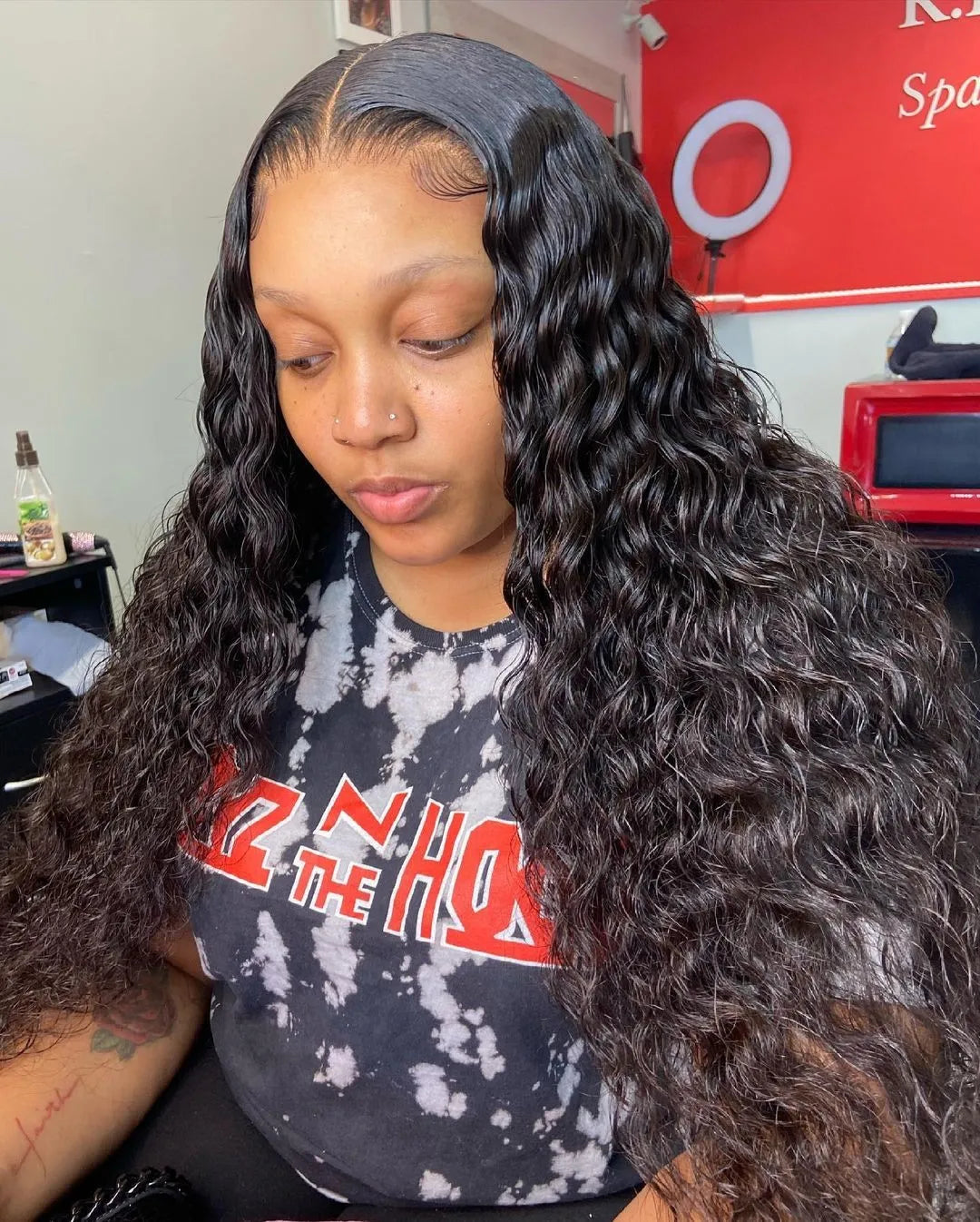 Brazilian 300% High Density Loose Deep Wave | 13x4 HD Lace Frontal Human Hair