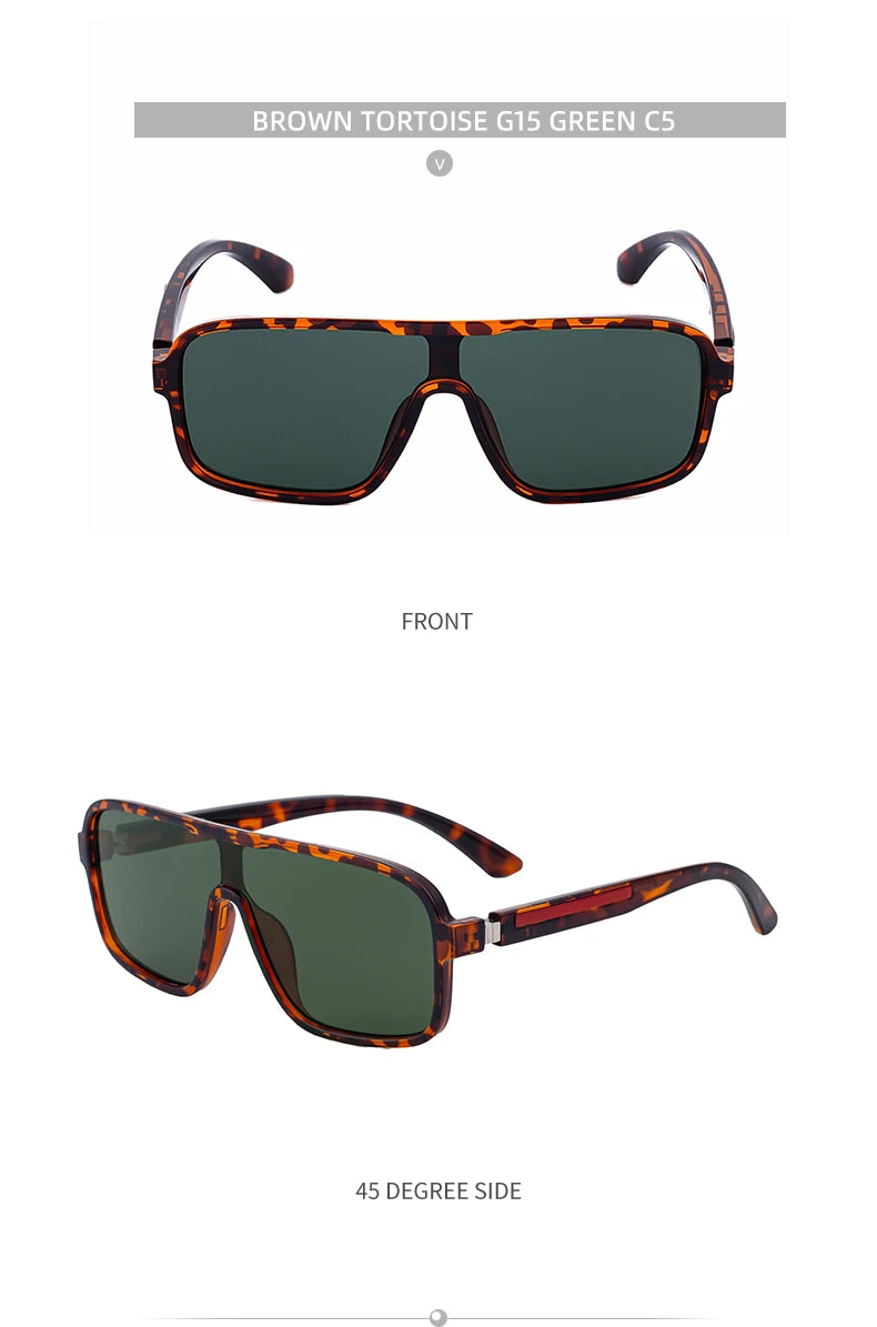 Oversized Polarized Square Shades