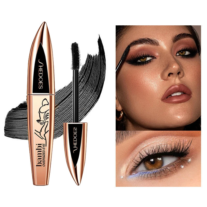 5D Thick and Long Black Silk Fiber Mascara