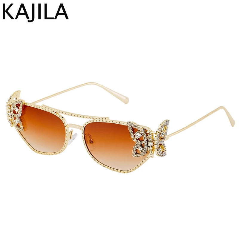 Cat Eye Rhinestone Eyewear-UV400