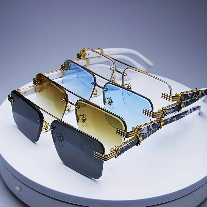 Rimless Classic Small Square Traveling Shades