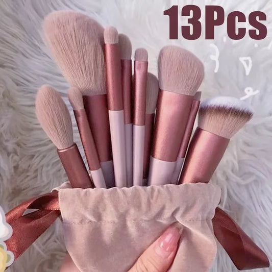 13/15PCS Eye Shadow, Foundation Beauty Soft Make Up Brush