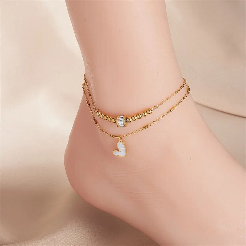 316L Stainless Steel Heart Non-fading Jewelry