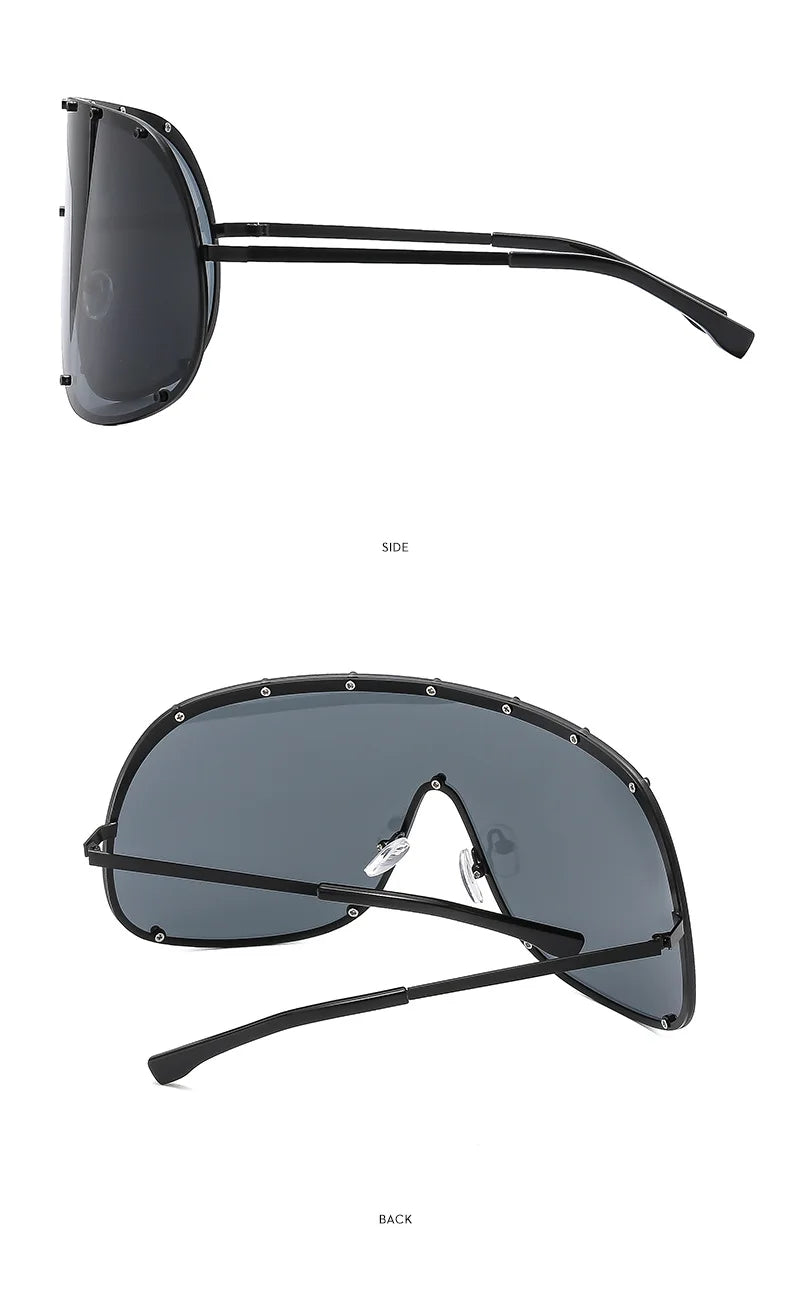 Celebrity Style High-End Brown Anti-Uv Sunglasses