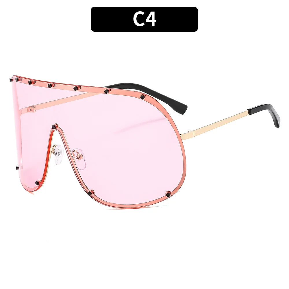 Celebrity Style High-End Brown Anti-Uv Sunglasses