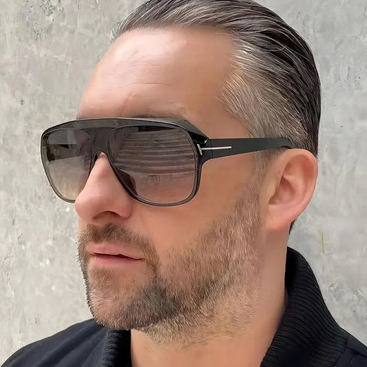 Designer Classic Rectangle Retro Sunglasses