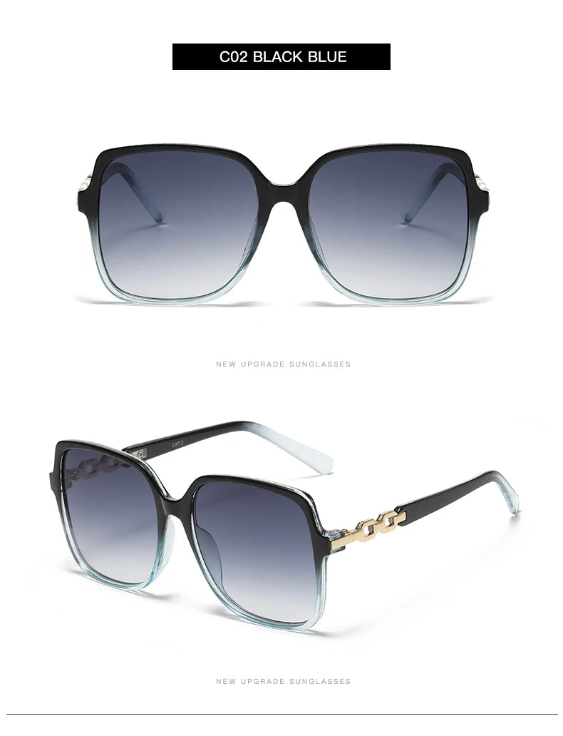 Square Trendy Gradient Outdoor Shades