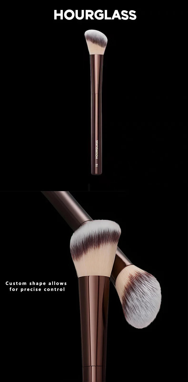 Liquid Blush Brush, Angled Contour Brush, Loose Powder Brush