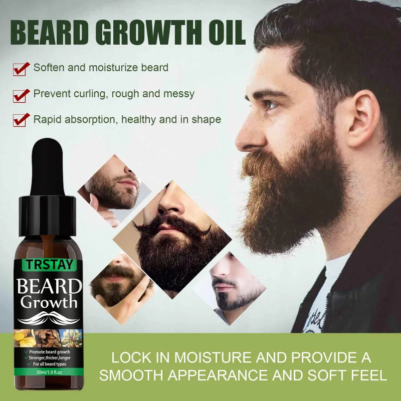 Beard Hair Growth - Essential Oil Anti Hair Loss
