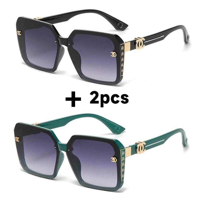 Vintage Square UV400 Sun Glasses