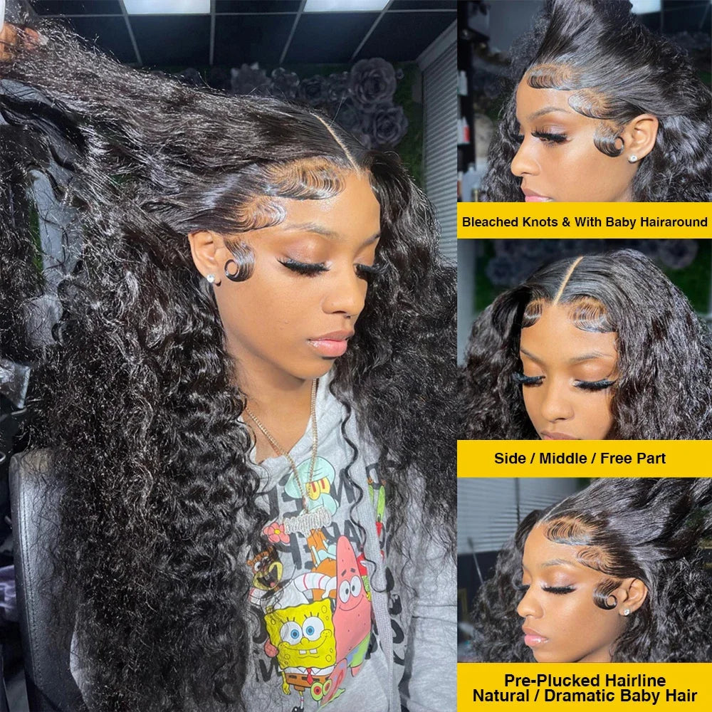 13x4/13x6 Curly Lace | Wavy Water Closure Wig