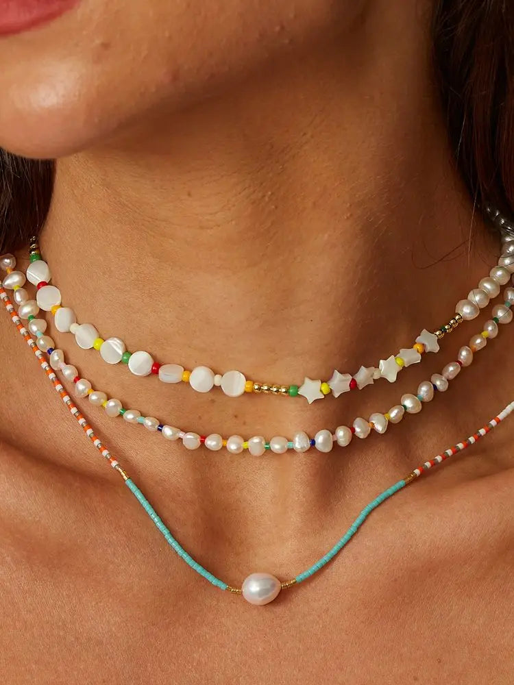 Boho Streetwear Luxury Pearl Necklace