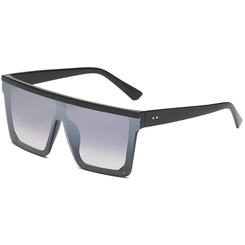 Oversized Flattop Square Sunglasses