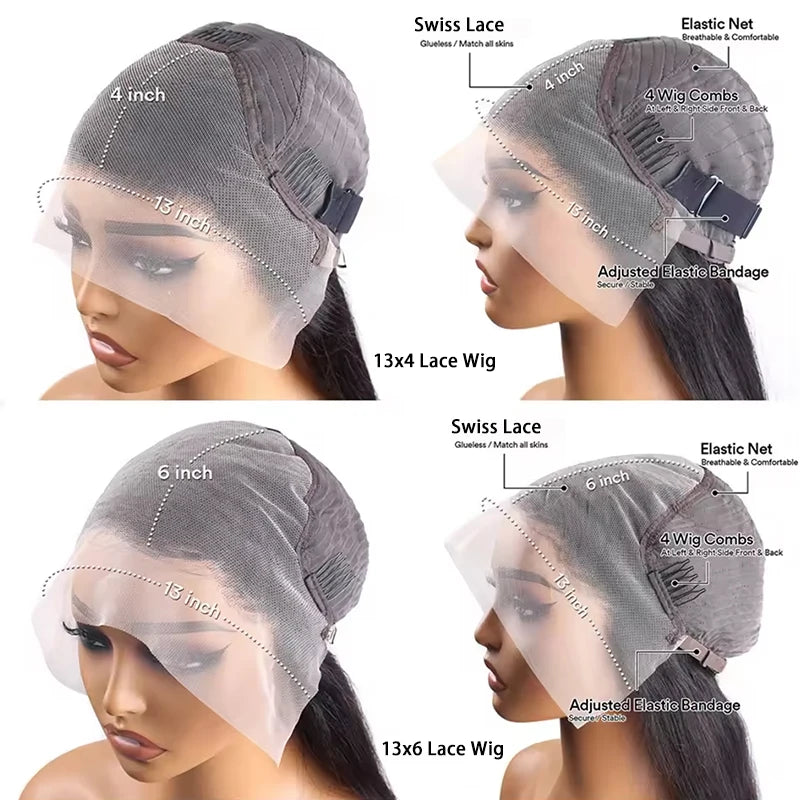 13x6 Lace Front Wigs | 100% Virgin Human Hai