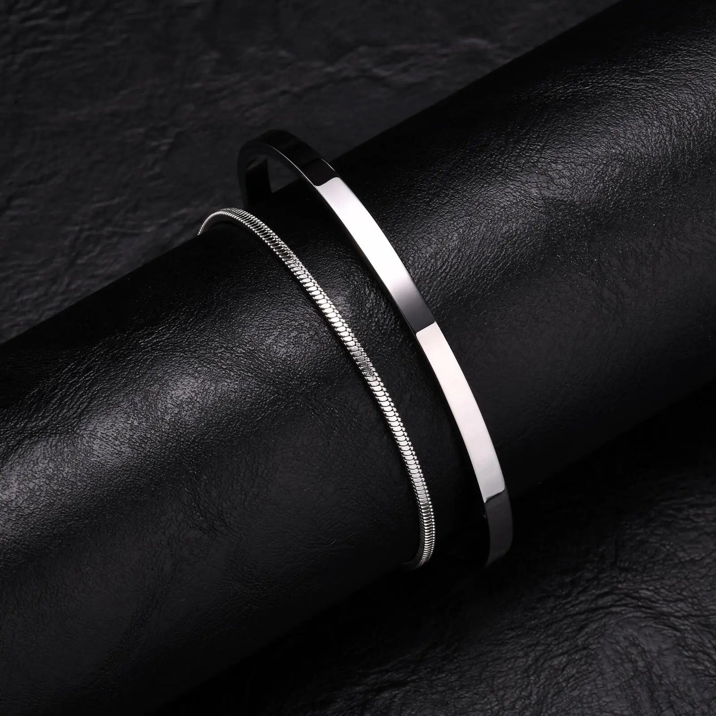 Stacked Open Cuff Bangle Jewelry