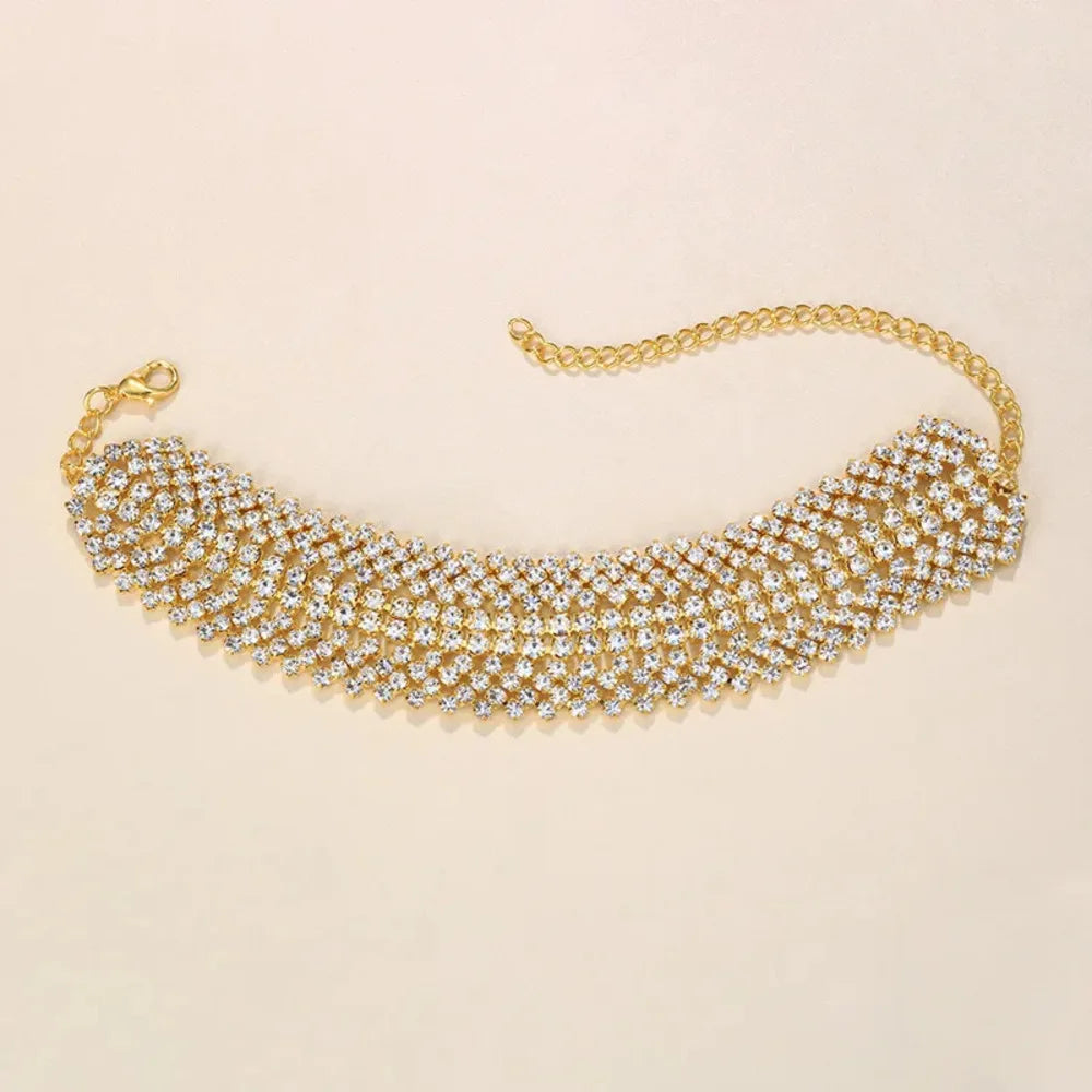 Multilayer Rhinestone Foot Chain Anklet